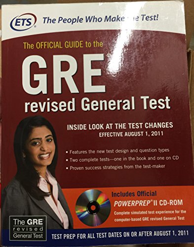 Beispielbild fr The Official Guide to the GRE revised General Test zum Verkauf von SecondSale