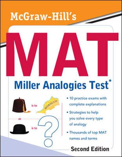 Stock image for McGraw-Hill's MAT Miller Analogies Test, Second Edition for sale by Wonder Book