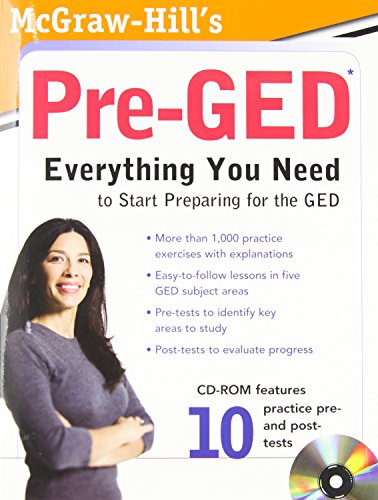 Stock image for McGraw-Hill's Pre-GED: Everything You Need to Start Preparing for the GED [With CDROM] for sale by ThriftBooks-Atlanta