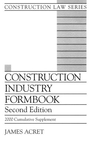 Stock image for Construction Industry Formbook/Includes Supplement (Construction Law Series) for sale by dsmbooks