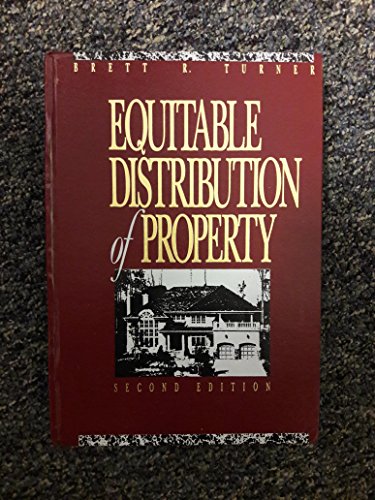 9780071726160: Equitable Distribution of Property/With 1998 Supplement