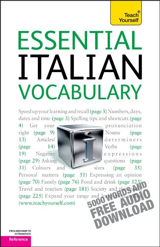 Stock image for Essential Italian Vocabulary: A Teach Yourself Guide for sale by Wonder Book