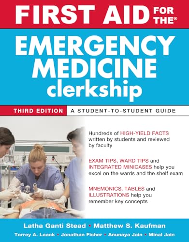 Imagen de archivo de First Aid for the Emergency Medicine Clerkship, Third Edition (First Aid Series) a la venta por HPB-Red