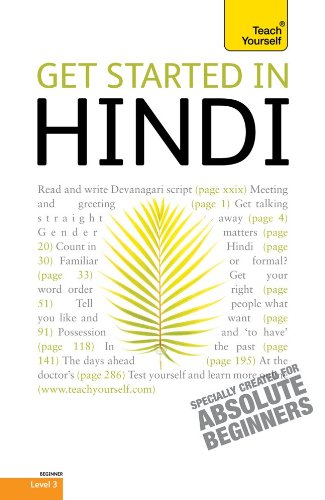 9780071739443: Get Started in Hindi: A Teach Yourself Guide