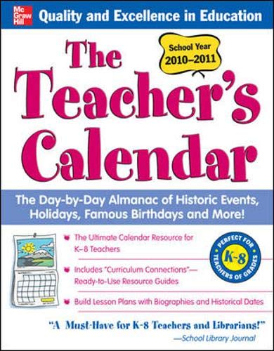9780071740760: The Teachers Calendar, School Year 2010-2011