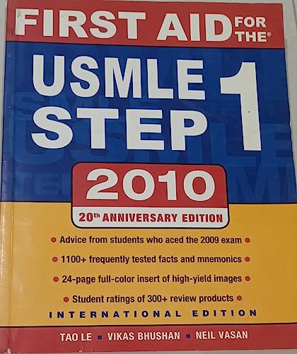 Beispielbild fr First Aid for the USMLE Step 1 2011 zum Verkauf von Better World Books