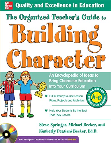 Beispielbild fr The Organized Teacher's Guide to Building Character, with CD-ROM zum Verkauf von Books From California