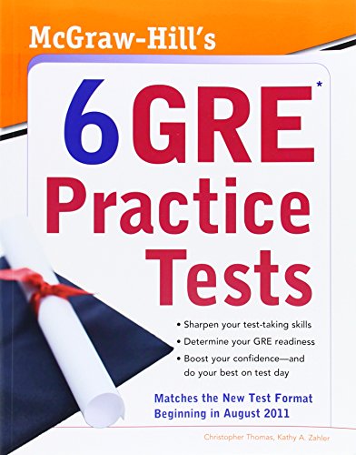 Stock image for McGraw-Hill's 6 GRE Practice Tests for sale by SecondSale