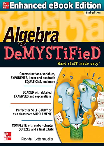 Stock image for Algebra DeMYSTiFieD, Second Edition for sale by Wonder Book