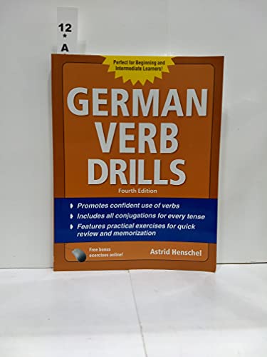 Imagen de archivo de German Verb Drills, Fourth Edition a la venta por ThriftBooks-Atlanta