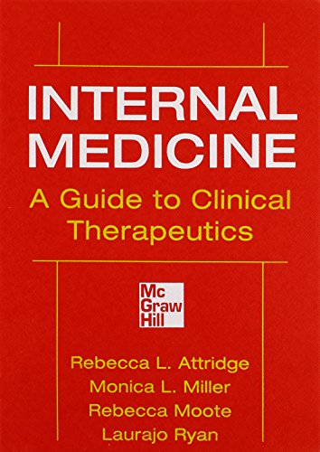 Stock image for Internal Medicine A Guide to Clinical Therapeutics for sale by BooksRun