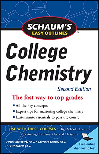 Beispielbild fr Schaum's Easy Outlines of College Chemistry, Second Edition zum Verkauf von Better World Books: West