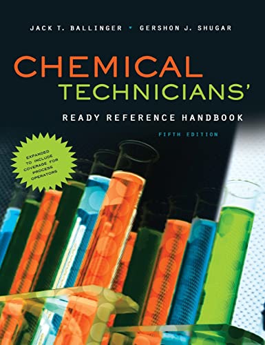 Stock image for Chemical Technicians' Ready Reference Handbook, 5th Edition for sale by GF Books, Inc.