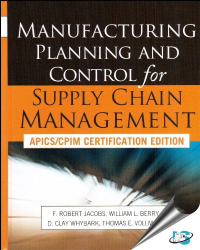 Beispielbild fr Manufacturing Planning and Control for Supply Chain Management zum Verkauf von Goodwill Books