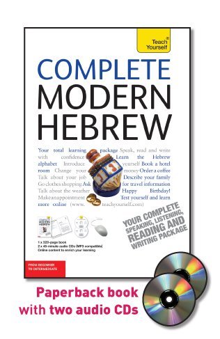 Stock image for Complete Modern Hebrew with Two Audio CDs: A Teach Yourself Guide (Teach Yourself Language) for sale by BooksRun