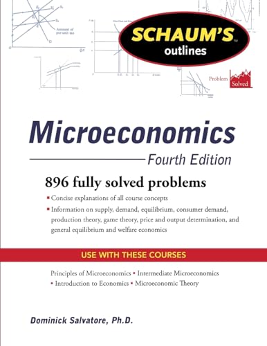 Beispielbild fr Schaum's Outline of Microeconomics, Fourth Edition (Schaum's Outlines) zum Verkauf von BooksRun