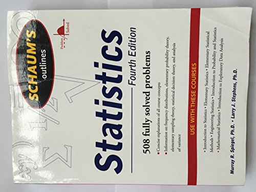 9780071755498: Schaums Outline of Statistics, Fourth Edition