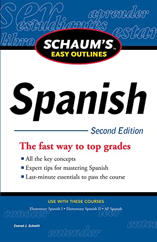 Imagen de archivo de Schaum's Easy Outline of Spanish, Second Edition (Schaum's Easy Outlines) a la venta por SecondSale