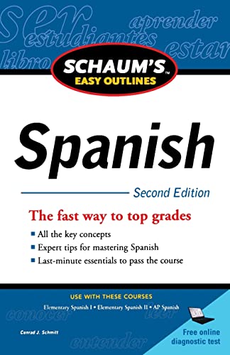 9780071760560: Schaum's Easy Outline of Spanish, Second Edition (Schaum's Easy Outlines) (SCHAUMS' HUMANITIES SOC SCIENC)