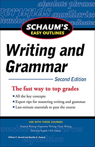 Stock image for Schaum's Easy Outline of Writing and Grammar, Second Edition for sale by Better World Books
