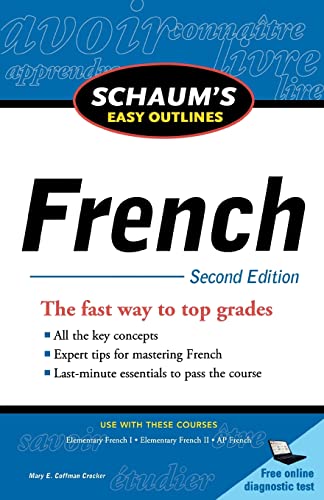 Imagen de archivo de Schaum's Easy Outline of French, Second Edition a la venta por Better World Books