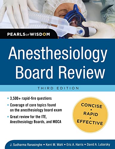 Stock image for Anesthesiology Board Review Pearls of Wisdom 3/E for sale by Irish Booksellers