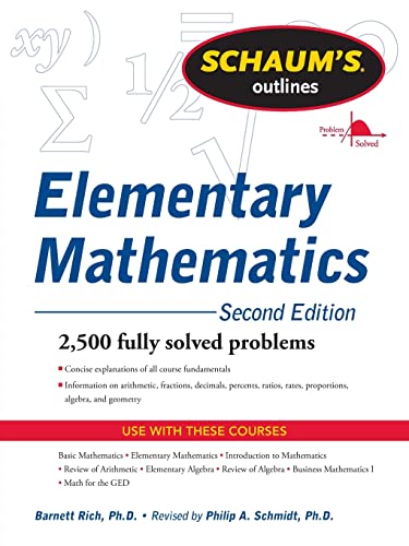 Beispielbild fr Schaum's Outline of Review of Elementary Mathematics, 2nd Edition (Schaum's Outlines) zum Verkauf von SecondSale