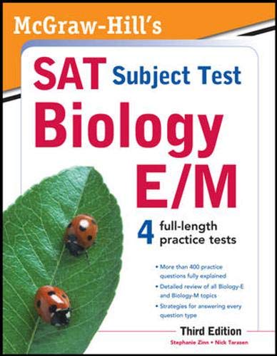 Stock image for McGraw-Hill's SAT Subject Test Biology E/M, 3rd Edition (McGraw-Hill's SAT Biology E/M) for sale by SecondSale