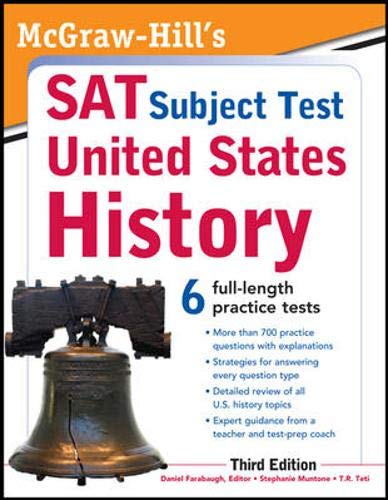 Imagen de archivo de McGraw-Hill's SAT Subject Test United States History, 3rd Edition a la venta por Better World Books
