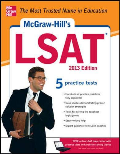 Stock image for McGraw-Hill's LSAT, 2013 Edition for sale by Better World Books