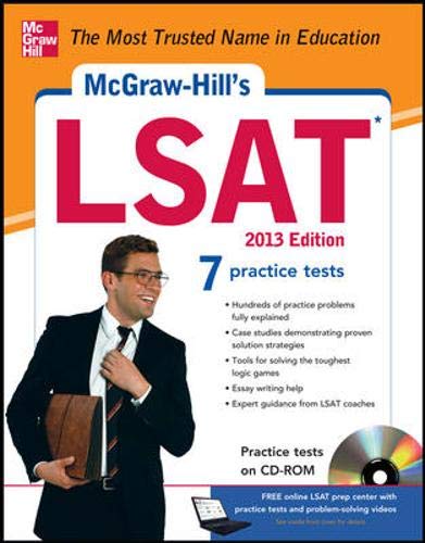 Imagen de archivo de McGraw-Hill's LSAT with CD-ROM, 2013 Edition a la venta por Better World Books