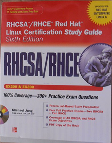 Stock image for RHCSA/RHCE Red Hat Linux Certification Study Guide (Exams EX200 and EX300), 6th Edition for sale by Better World Books