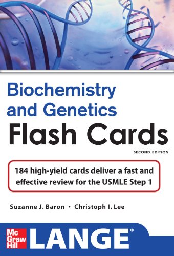 9780071765800: Lange Biochemistry and Genetics Flash Cards 2/E (LANGE FlashCards)