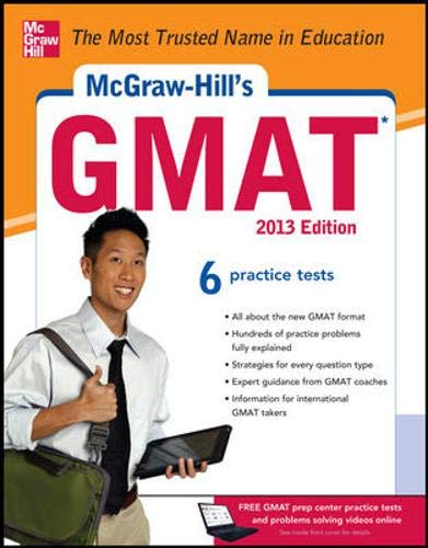 Beispielbild fr McGraw-Hill's GMAT, 2013 Edition zum Verkauf von AwesomeBooks