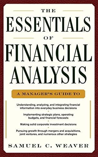 Beispielbild fr The Essentials of Financial Analysis zum Verkauf von BooksRun