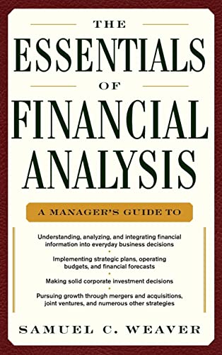 9780071768368: The Essentials of Financial Analysis (GENERAL FINANCE & INVESTING)