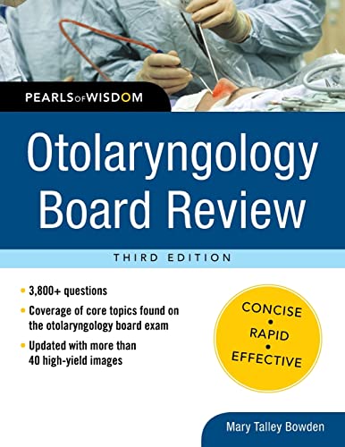 Beispielbild fr Otolaryngology Board Review: Pearls of Wisdom, Third Edition zum Verkauf von Book Deals