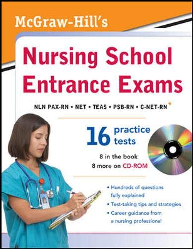 Stock image for McGraw-Hill's Nursing School Entrance Exams with CD-ROM for sale by Better World Books