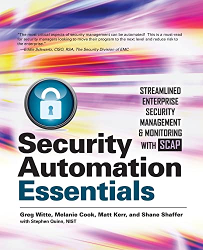 Imagen de archivo de Security Automation Essentials:: Streamlined Enterprise Security Management & Monitoring with Scap a la venta por SecondSale