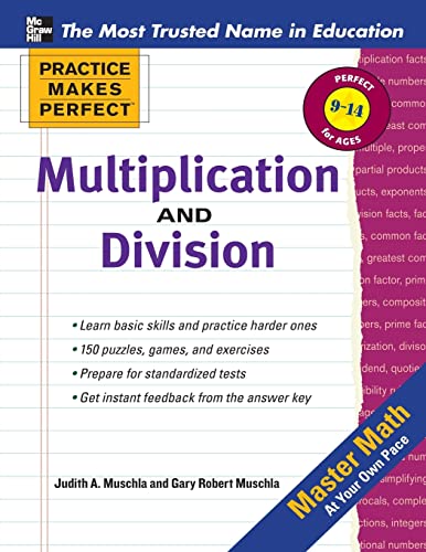 Imagen de archivo de Practice Makes Perfect Multiplication and Division a la venta por ThriftBooks-Atlanta