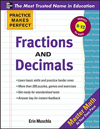 9780071772860: Practice Makes Perfect: Fractions, Decimals, and Percents (Practice Makes Perfect Series)