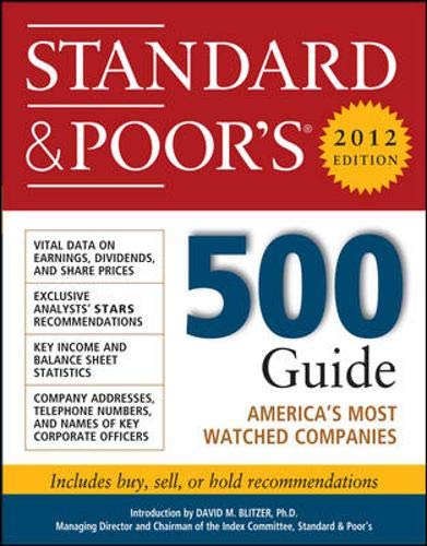 Stock image for Standard and Poors 500 Guide, 2012 Edition for sale by Zoom Books Company