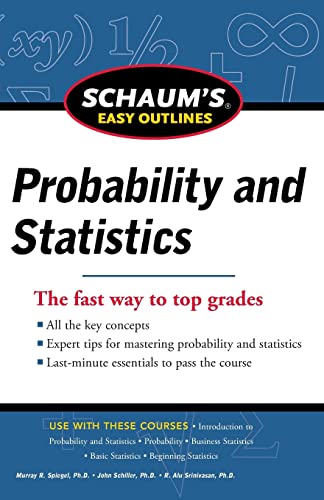 9780071777513: Probability and Statistics (SCHAUM)