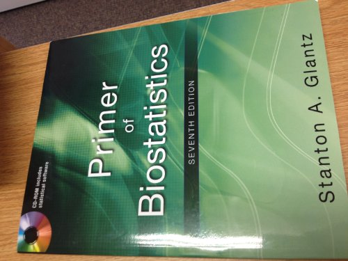 Stock image for Primer of Biostatistics, Seventh Edition (Primer of Biostatistics (Glantz)(Paperback)) for sale by HPB-Red