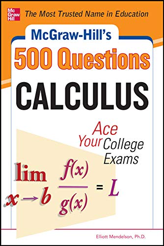 Beispielbild fr McGraw-Hill's 500 College Calculus Questions to Know by Test Day (Mcgraw-hill's 500 Questions) zum Verkauf von BooksRun
