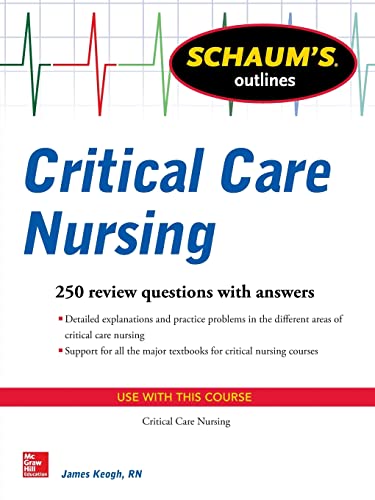 Imagen de archivo de Schaum's Outline of Critical Care Nursing a la venta por Books Puddle