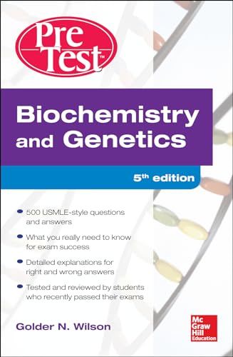 Beispielbild fr Biochemistry and Genetics Pretest Self-Assessment and Review 5/E zum Verkauf von BooksRun