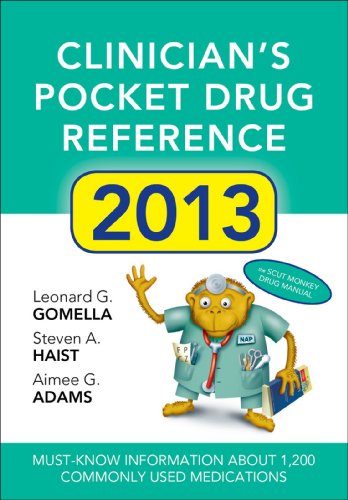 Stock image for Clinicians Pocket Drug Reference 2013 for sale by Hawking Books