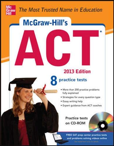 9780071792981: McGraw-Hill's ACT with CD-ROM, 2013 Edition