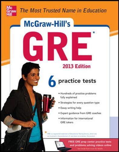 9780071794664: McGraw-Hill's GRE, 2013 Edition